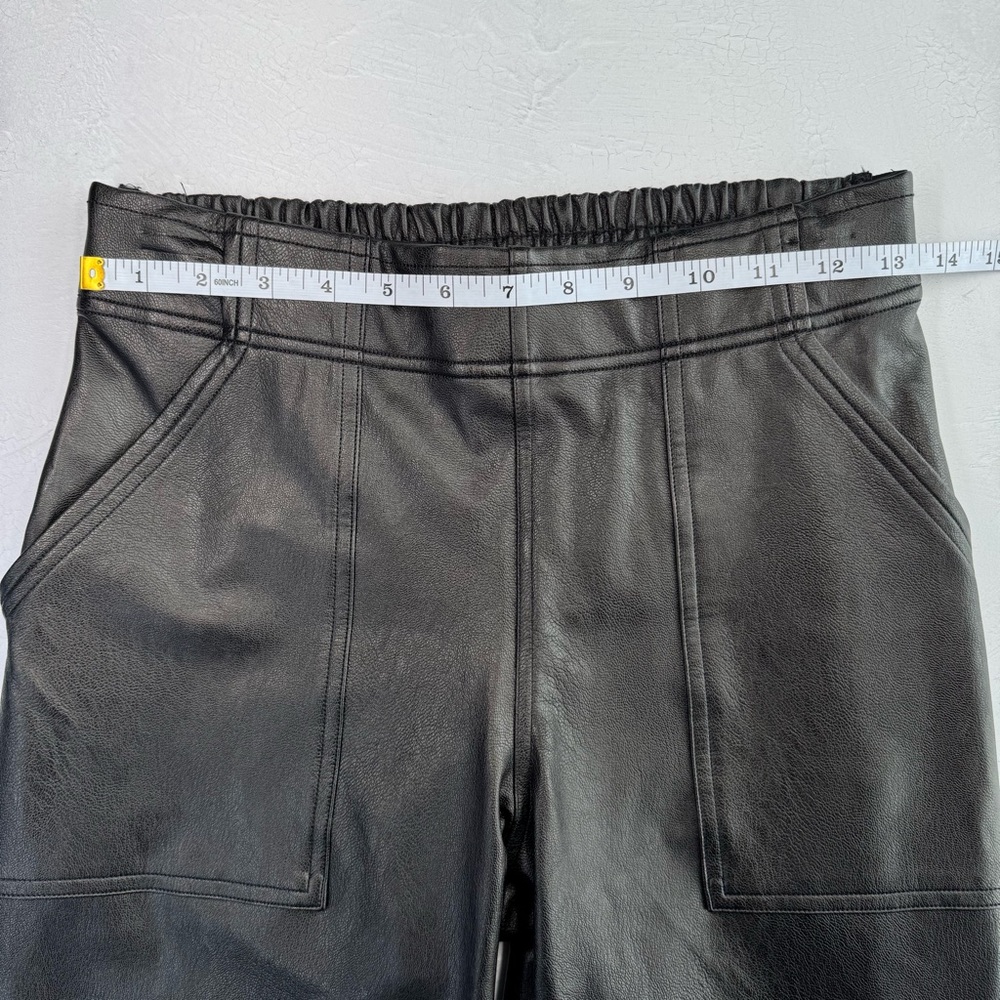 Spanx Leather Like Joggers Black S Tummy Control Pull On Pants - Picture 9 of 16